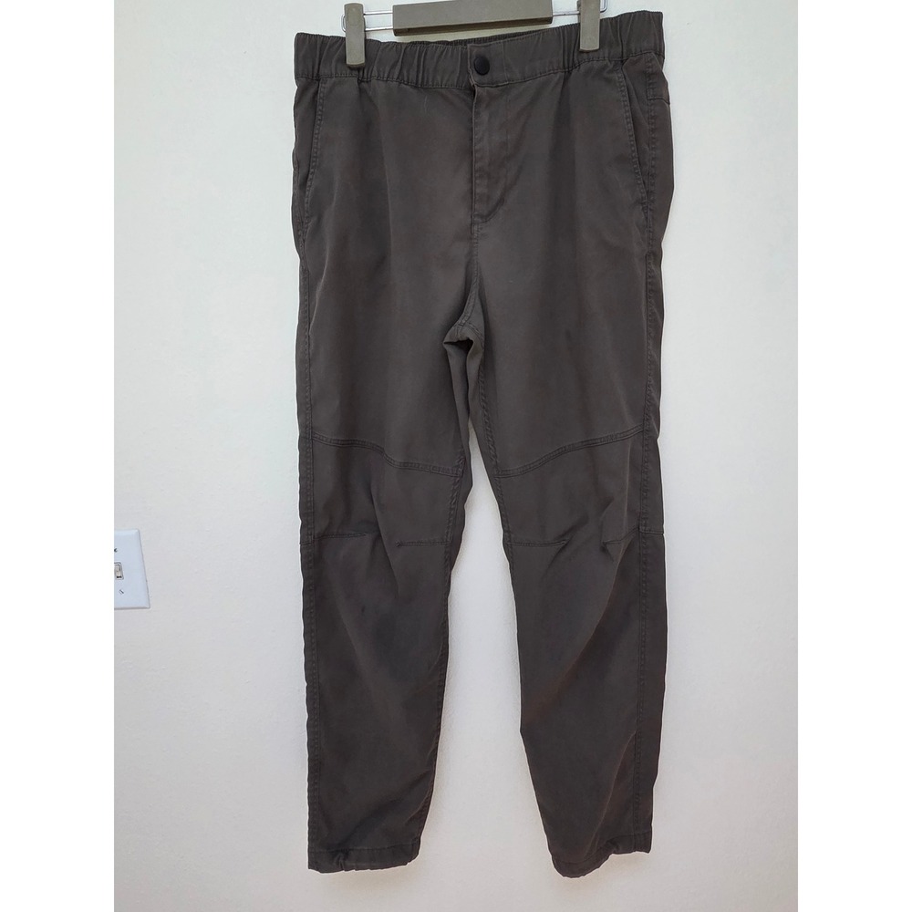 HM Slim Fit Joggers Mens Medium Dark Gray Articulated Knee Bungee Hem